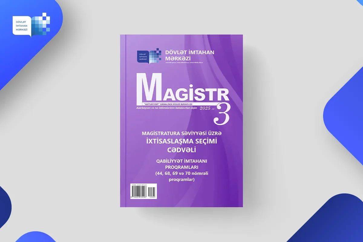 «Magistr» jurnalının 3-cü nömrəsinin elektron versiyası təqdim edilib