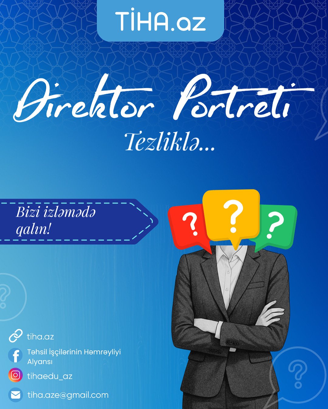 Tiha.az-da “Direktor Portreti” adlı yeni layihəyə start verildi